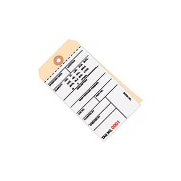 Global Industrial„¢ 2 Part Carbonless Inv. Tag 7500-7999, #8 6-1/4